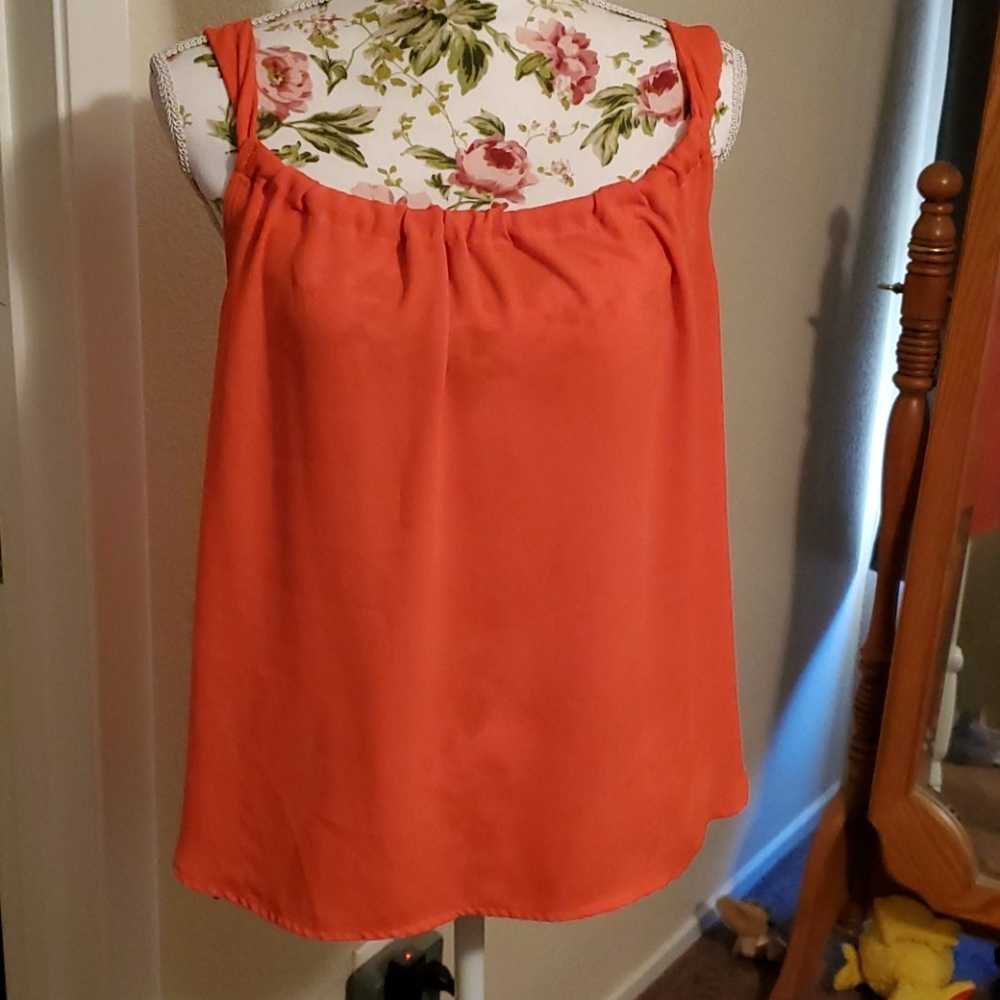 Orange blouse